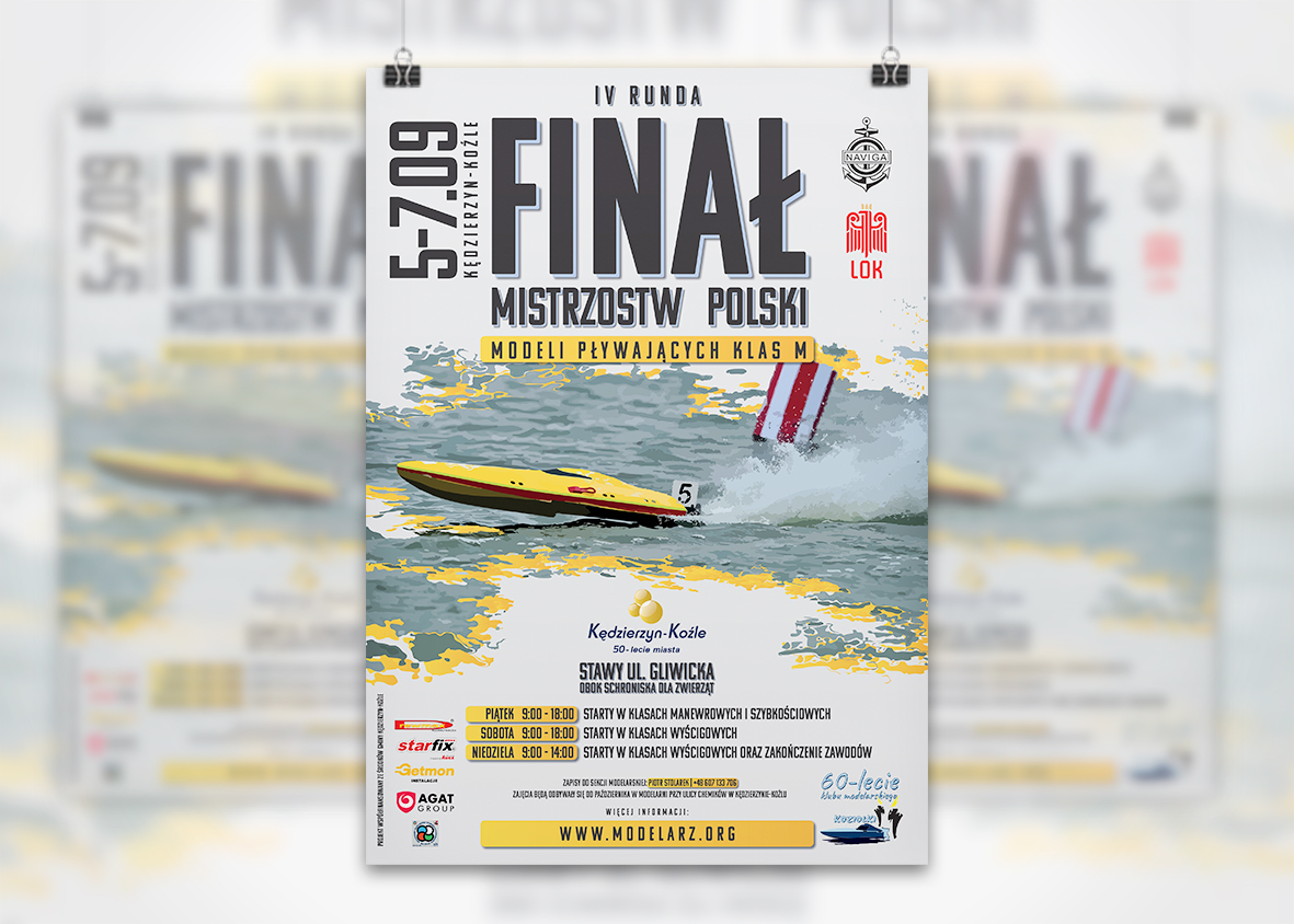 Plakat mistrzostw sportowych zaprojektowany przez IMPACT